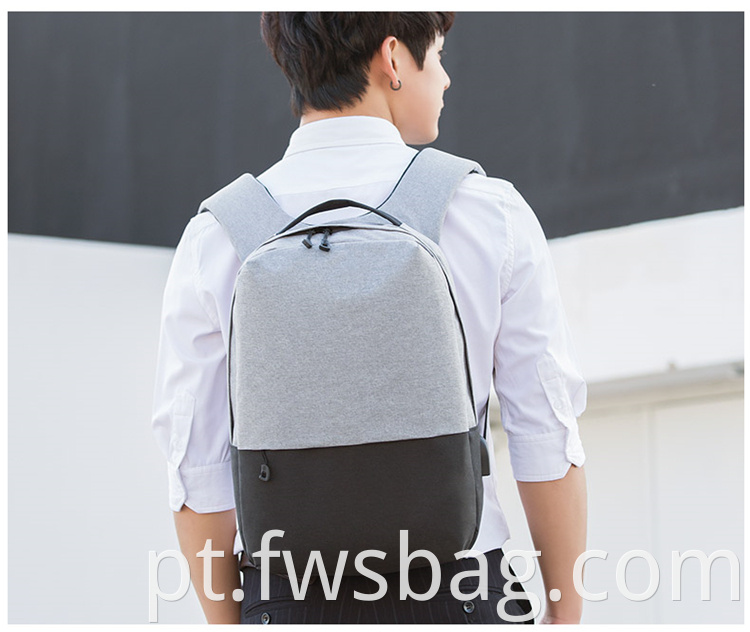 Backpack de laptop de 15,6 polegadas para homens da faculdade de carregamento USB multifuncional para viagens